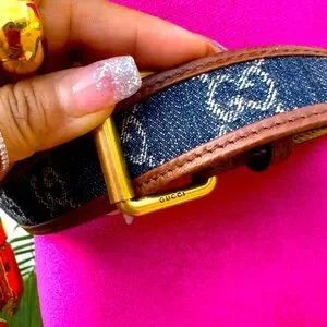Gucci Denim Blue and Rich Brown Belt size 90 Gucci | Accessories | Gucci Denim Blue And Rich Brown Belt  main image 4